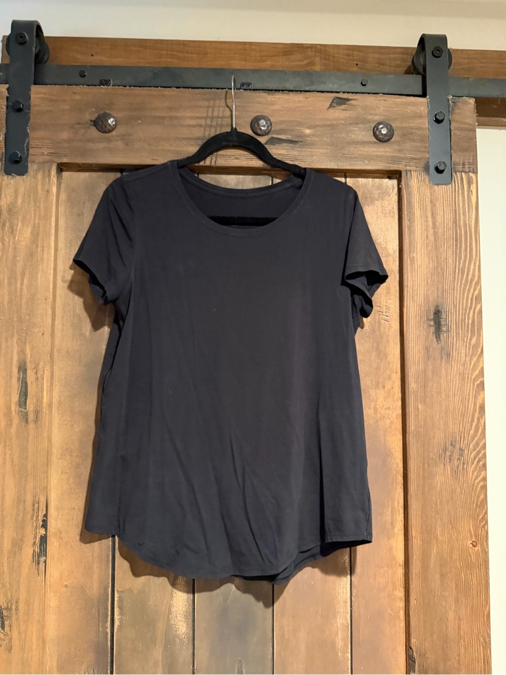 lululemon athletica Black Short Sleeve Crew Tee